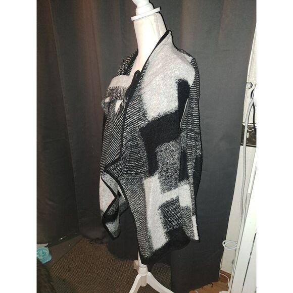 XS Lucky Brand Moto Knit Cardigan Sweater Jacket Asymmetrical NWT - Picture 7 of 9